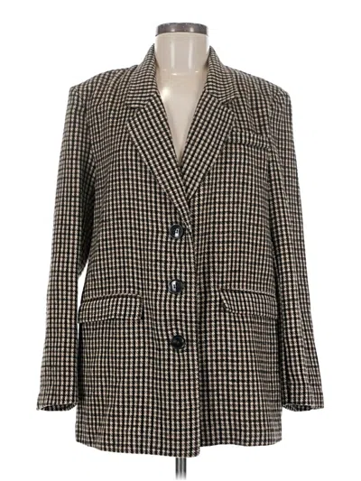 Pre-owned Assorted Brands Blazer Jacket In Brown