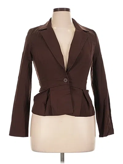 Pre-owned Assorted Brands Blazer Jacket In Brown