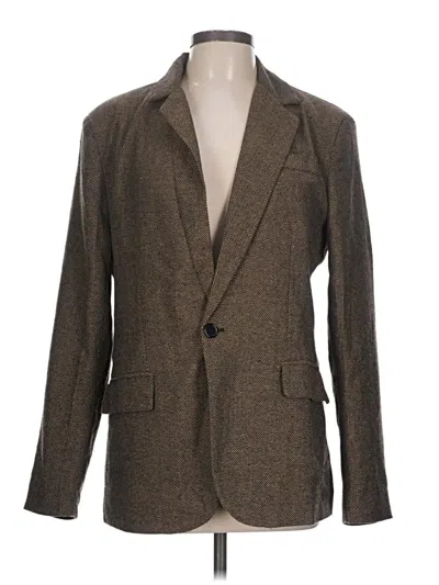 Pre-owned Assorted Brands Blazer Jacket In Brown
