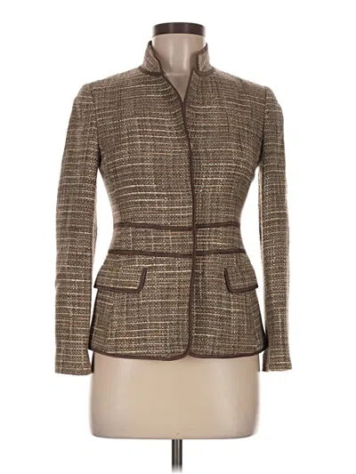 Pre-owned Assorted Brands Blazer Jacket In Brown