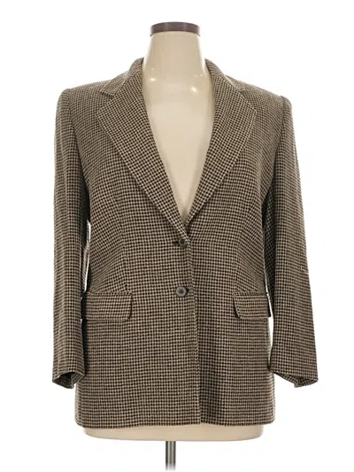 Pre-owned Assorted Brands Blazer Jacket In Brown