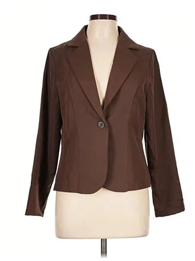 Pre-owned Assorted Brands Blazer Jacket In Brown