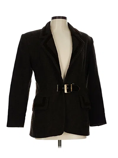 Pre-owned Assorted Brands Blazer Jacket In Burgundy
