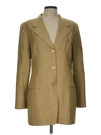 Pre-owned Assorted Brands Blazer Jacket In Gold