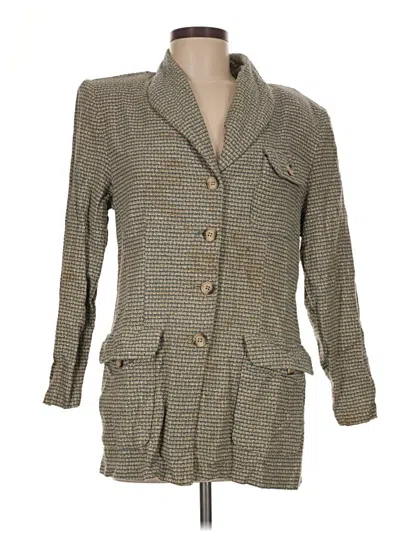 Pre-owned Assorted Brands Blazer Jacket In Gold
