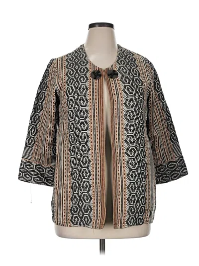 Pre-owned Assorted Brands Blazer Jacket In Gold