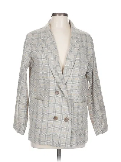 Pre-owned Assorted Brands Blazer Jacket In Gray