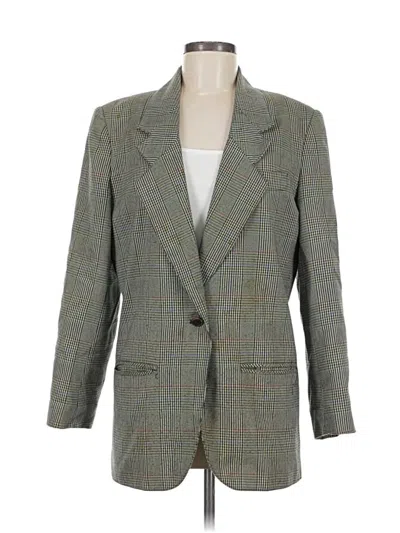 Pre-owned Assorted Brands Blazer Jacket In Gray