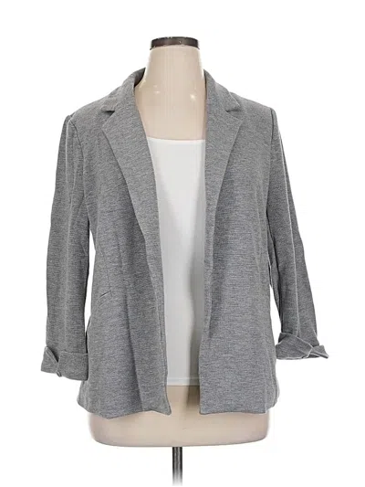 Pre-owned Assorted Brands Blazer Jacket In Gray