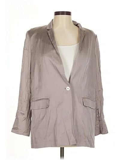Pre-owned Assorted Brands Blazer Jacket In Gray