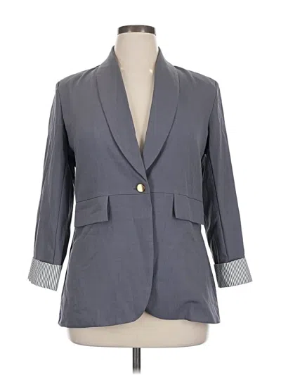 Pre-owned Assorted Brands Blazer Jacket In Gray