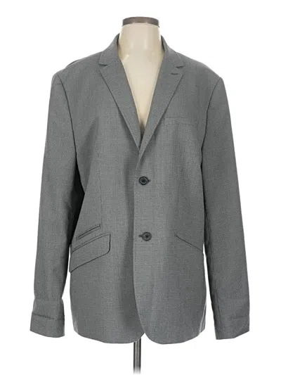 Pre-owned Assorted Brands Blazer Jacket In Gray