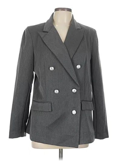 Pre-owned Assorted Brands Blazer Jacket In Gray