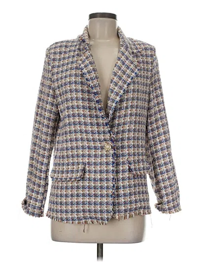 Pre-owned Assorted Brands Blazer Jacket In Gray