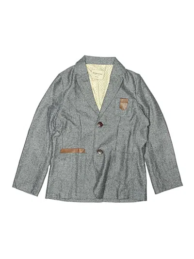 Pre-owned Assorted Brands Kids' Blazer Jacket In Gray