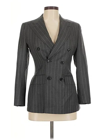 Pre-owned Assorted Brands Blazer Jacket In Gray