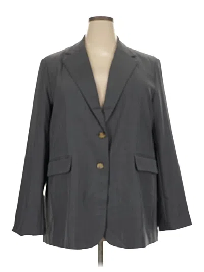 Pre-owned Assorted Brands Blazer Jacket In Gray