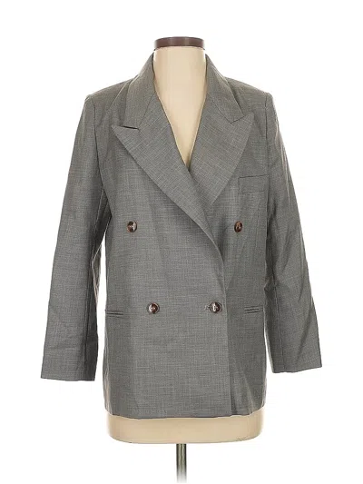 Pre-owned Assorted Brands Blazer Jacket In Gray