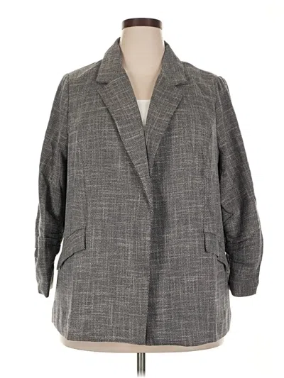 Pre-owned Assorted Brands Blazer Jacket In Gray