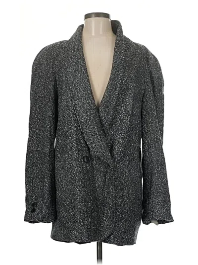 Pre-owned Assorted Brands Blazer Jacket In Gray