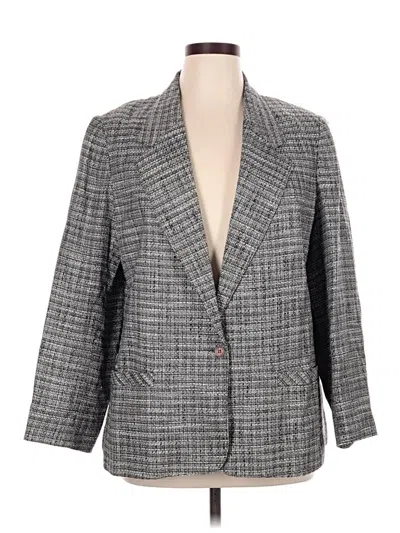 Pre-owned Assorted Brands Blazer Jacket In Gray