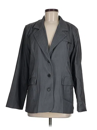 Pre-owned Assorted Brands Blazer Jacket In Gray