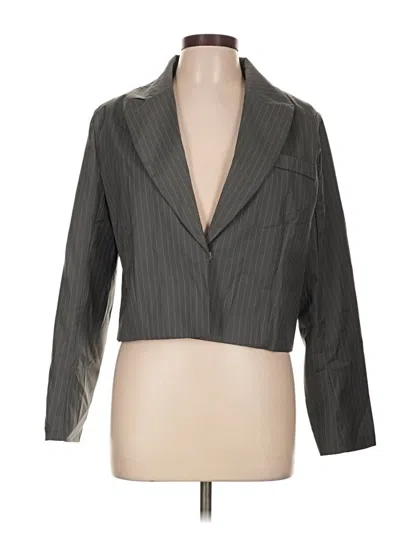 Pre-owned Assorted Brands Blazer Jacket In Gray