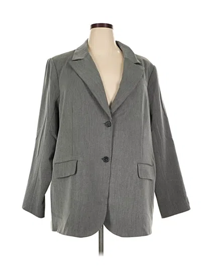 Pre-owned Assorted Brands Blazer Jacket In Gray