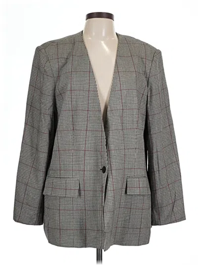 Pre-owned Assorted Brands Blazer Jacket In Gray