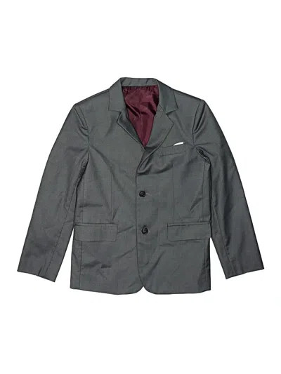 Pre-owned Assorted Brands Kids' Blazer Jacket In Gray
