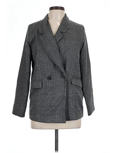 Pre-owned Assorted Brands Blazer Jacket In Gray