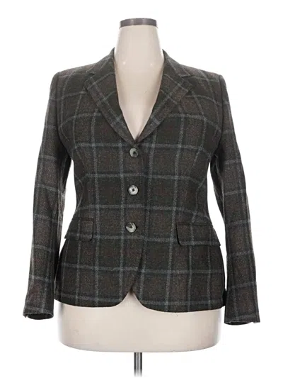 Pre-owned Assorted Brands Blazer Jacket In Gray