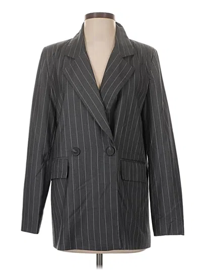Pre-owned Assorted Brands Blazer Jacket In Gray