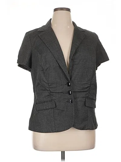 Pre-owned Assorted Brands Blazer Jacket In Gray