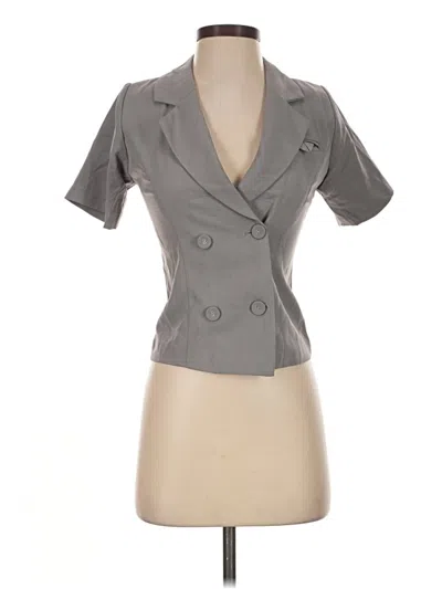 Pre-owned Assorted Brands Blazer Jacket In Gray