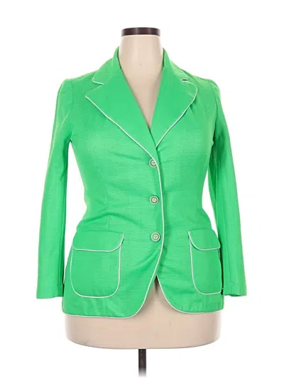 Pre-owned Assorted Brands Blazer Jacket In Green
