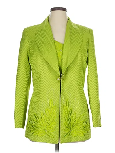 Pre-owned Assorted Brands Blazer Jacket In Green