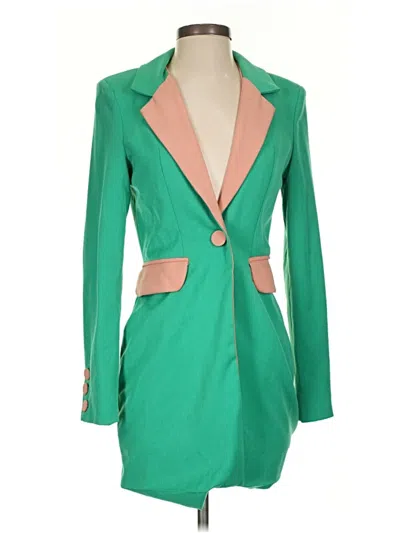 Pre-owned Assorted Brands Blazer Jacket In Green