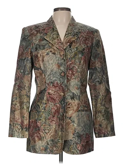 Pre-owned Assorted Brands Blazer Jacket In Green