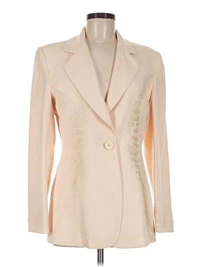 Pre-owned Assorted Brands Blazer Jacket In Ivory