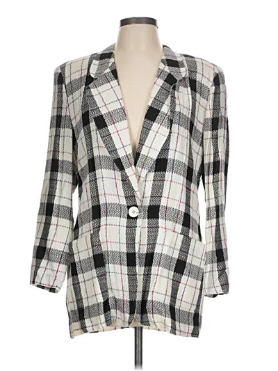 Pre-owned Assorted Brands Blazer Jacket In Ivory