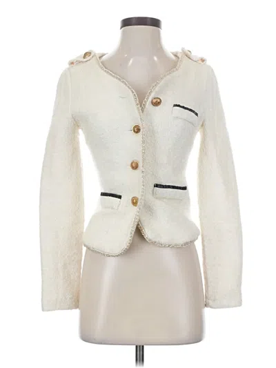 Pre-owned Assorted Brands Blazer Jacket In Ivory