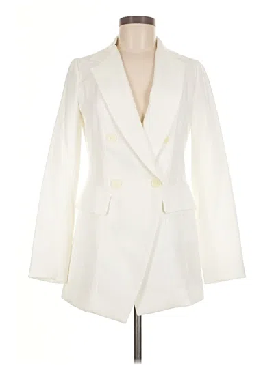 Pre-owned Assorted Brands Blazer Jacket In Ivory