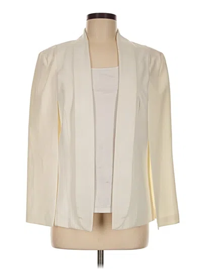 Pre-owned Assorted Brands Blazer Jacket In Ivory