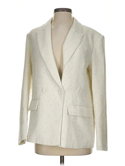 Pre-owned Assorted Brands Blazer Jacket In Ivory