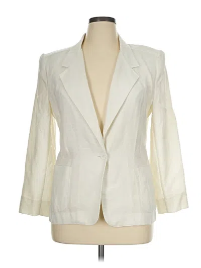 Pre-owned Assorted Brands Blazer Jacket In Ivory