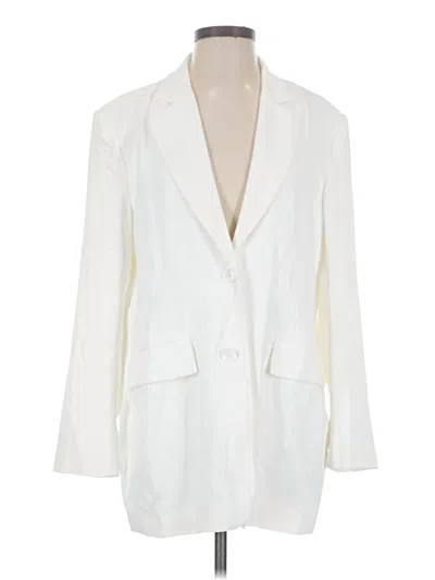 Pre-owned Assorted Brands Blazer Jacket In Ivory