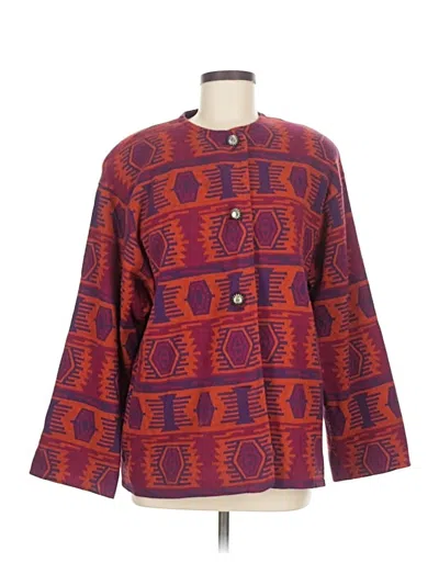 Pre-owned Assorted Brands Blazer Jacket In Orange