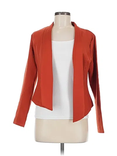 Pre-owned Assorted Brands Blazer Jacket In Orange