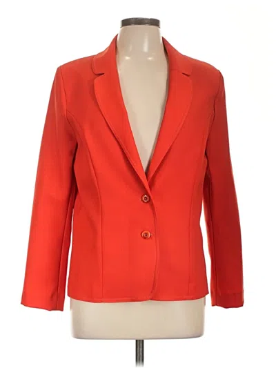 Pre-owned Assorted Brands Blazer Jacket In Orange